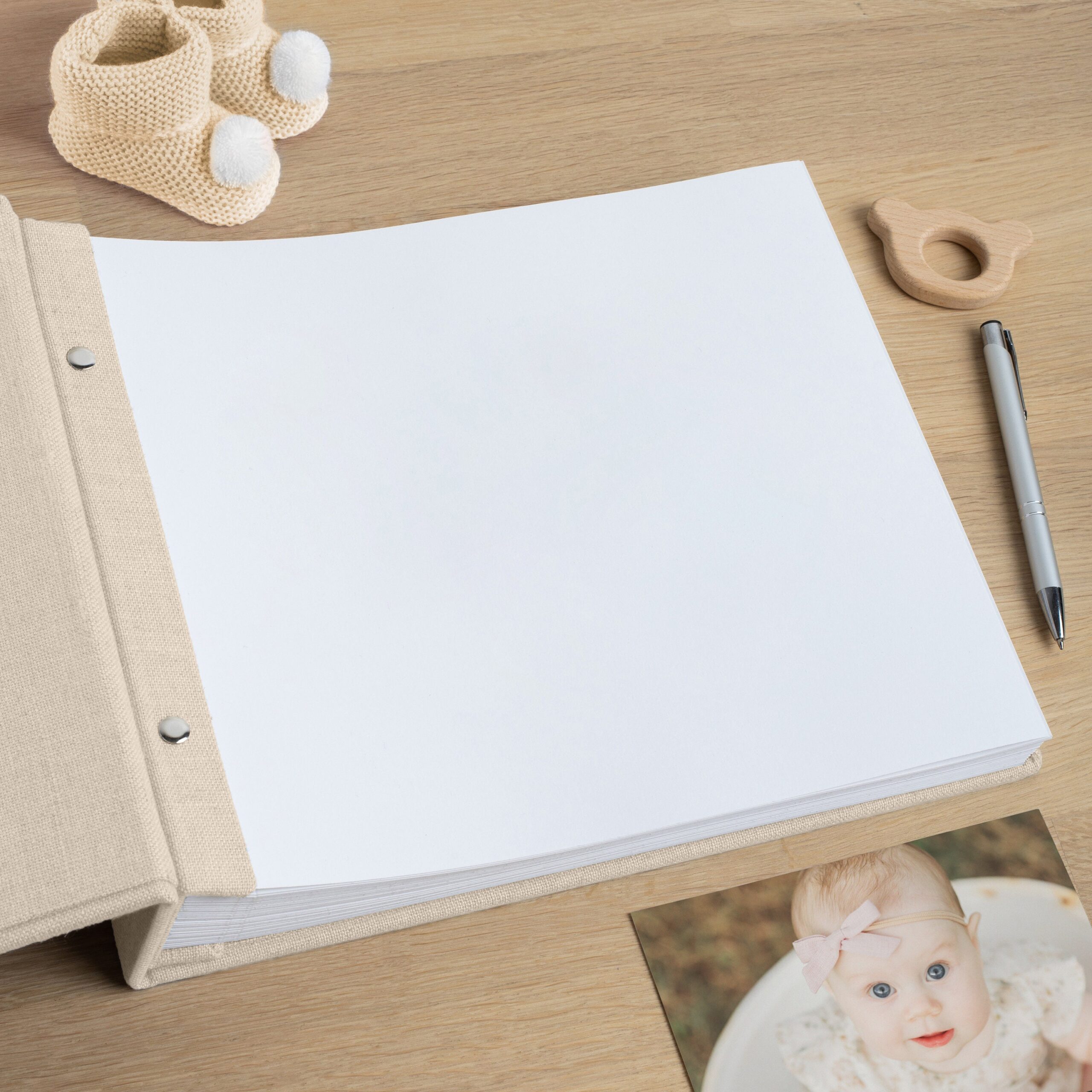First Years Baby Memory Book | Personalized Baby Photo Album #2 - Image 3