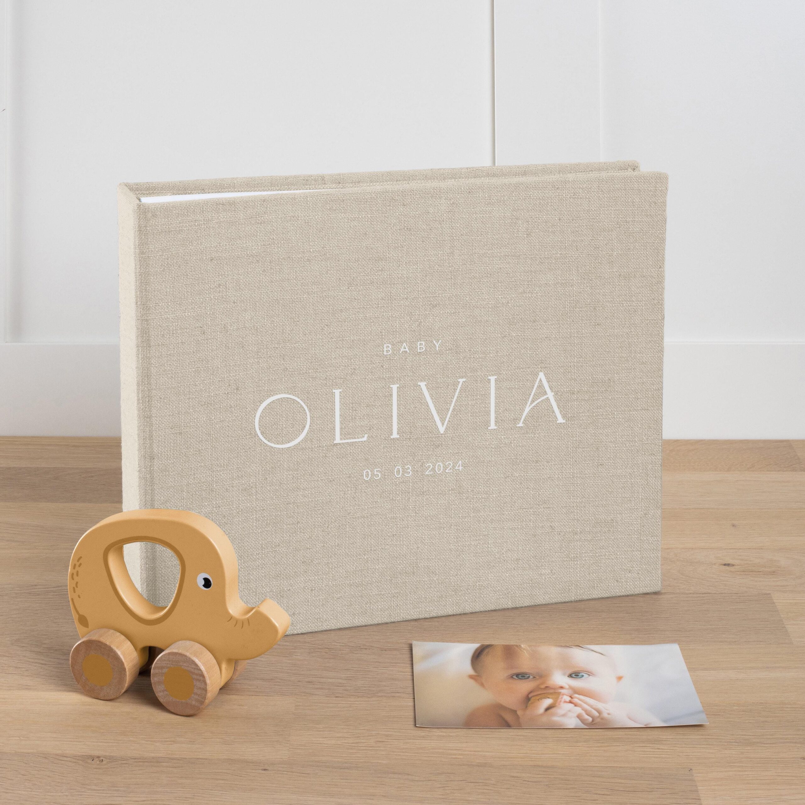 First Years Baby Memory Book | Personalized Baby Photo Album #3 - Image 3