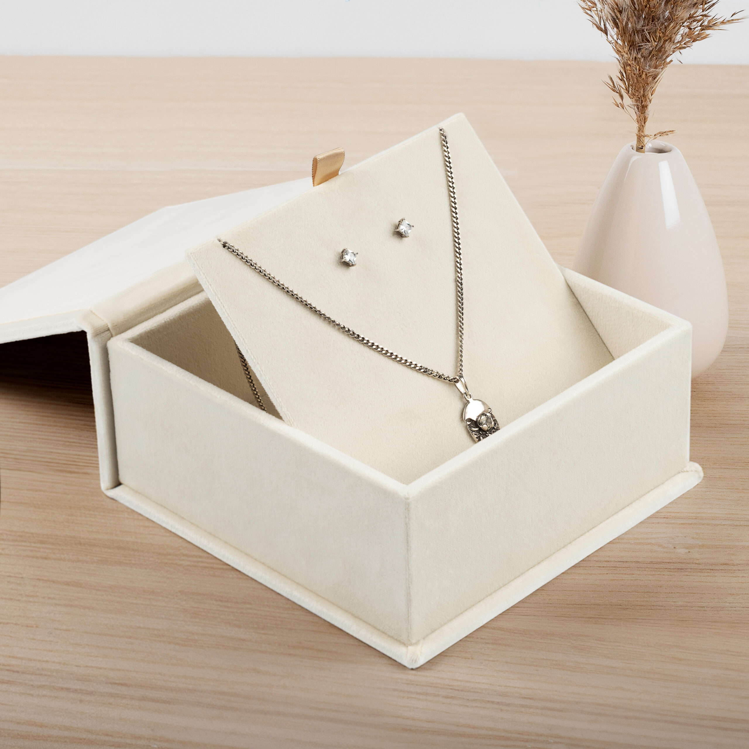 Necklace and Earrings Box with Custom Personalization