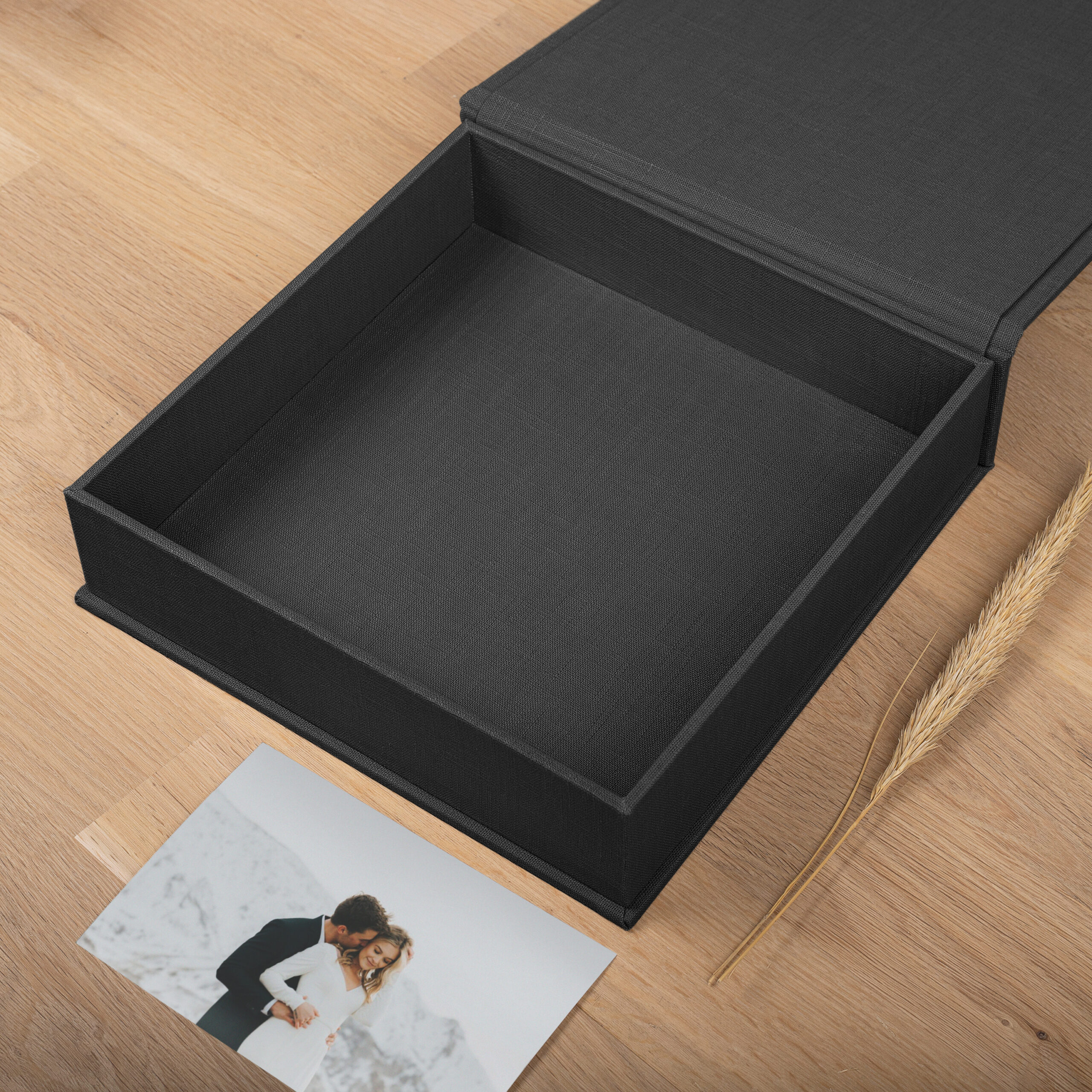 Wedding Keepsake Box | Personalized Linen Memory Box - Image 4