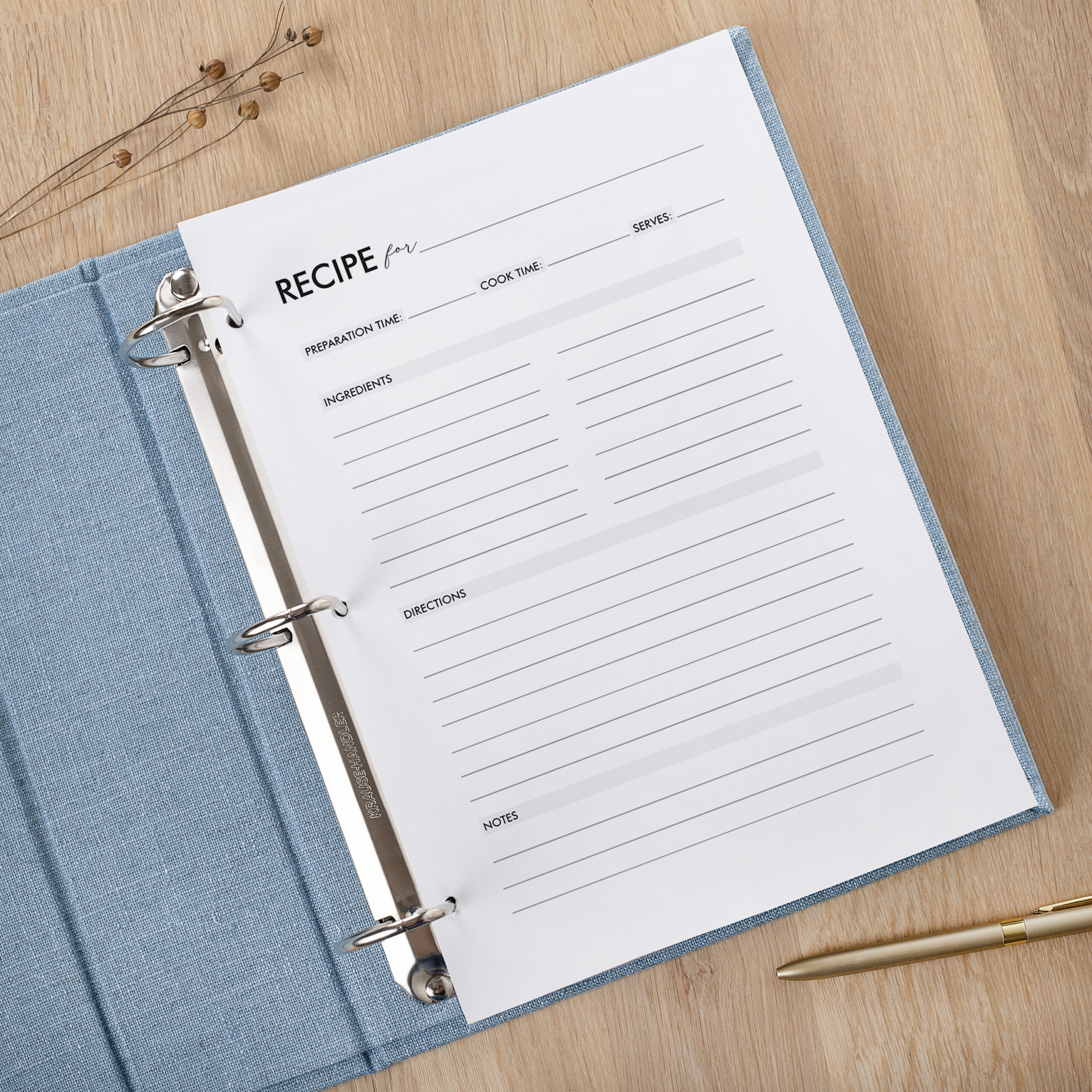 Personalized Recipe Book | Custom Recipe Binder #1 - Image 2