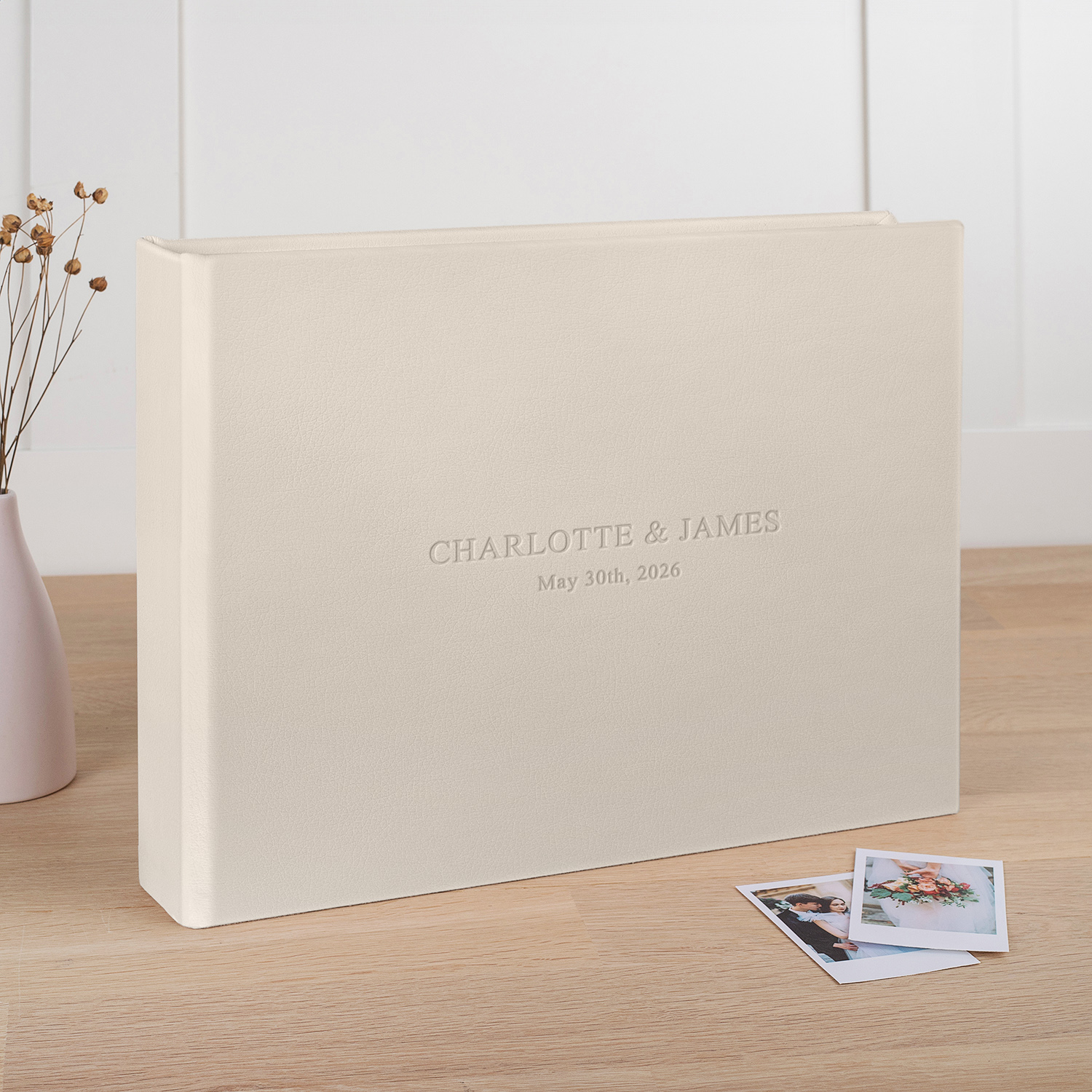 Wedding Guest Book  | Blank or Printed Pages (Embossing) - Image 3