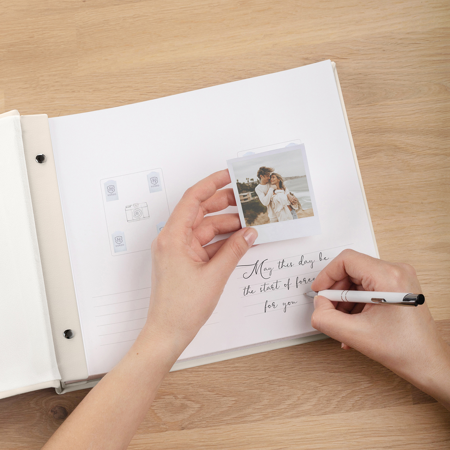 Wedding Guest Book  | Blank or Printed Pages (Embossing) - Image 2
